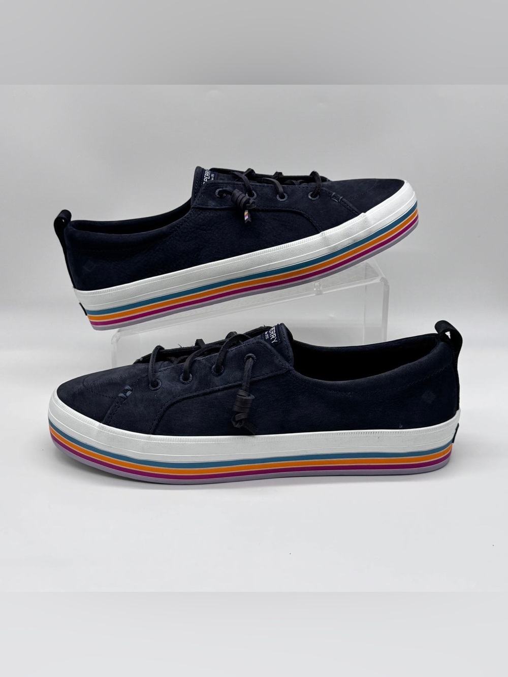 Sperry STS87493 Women’s Navy Boat Shoes Sneakers Size 12 New Without Box